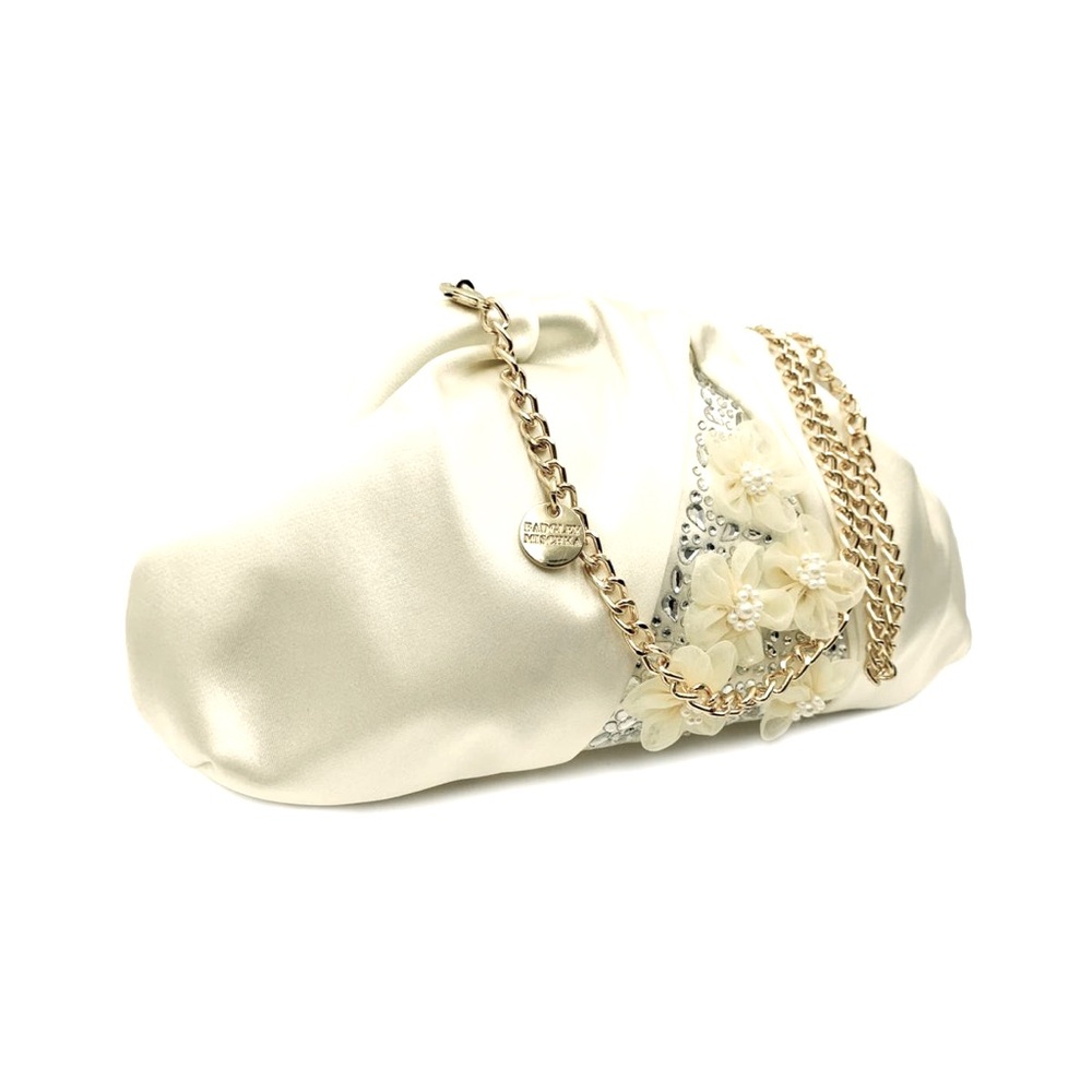 Badgley Mischka Satin Clutch Bag